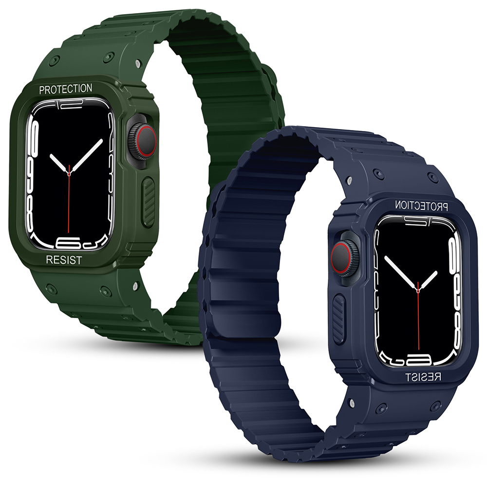Apple Watch 40mm Uyumlu KRD-142 Airbag Tasarımlı Kasa Koruyuculu Silikon Kordon - 12