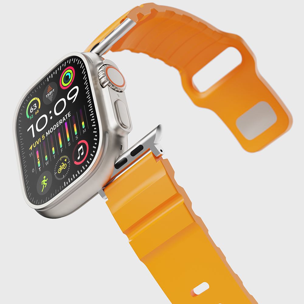 Apple Watch 7 45mm Uyumlu KRD-143 Silikon Kordon - 27