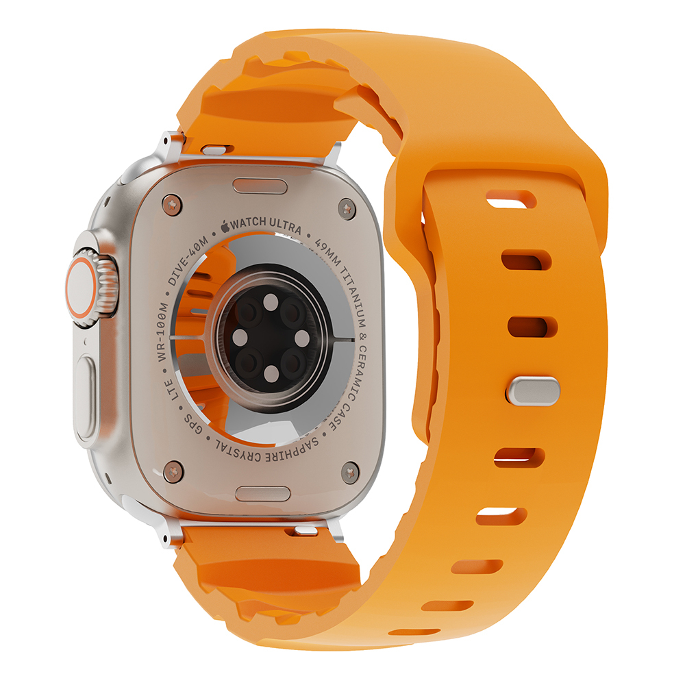 Apple Watch 10 46mm Uyumlu KRD-143 Silikon Kordon - 5