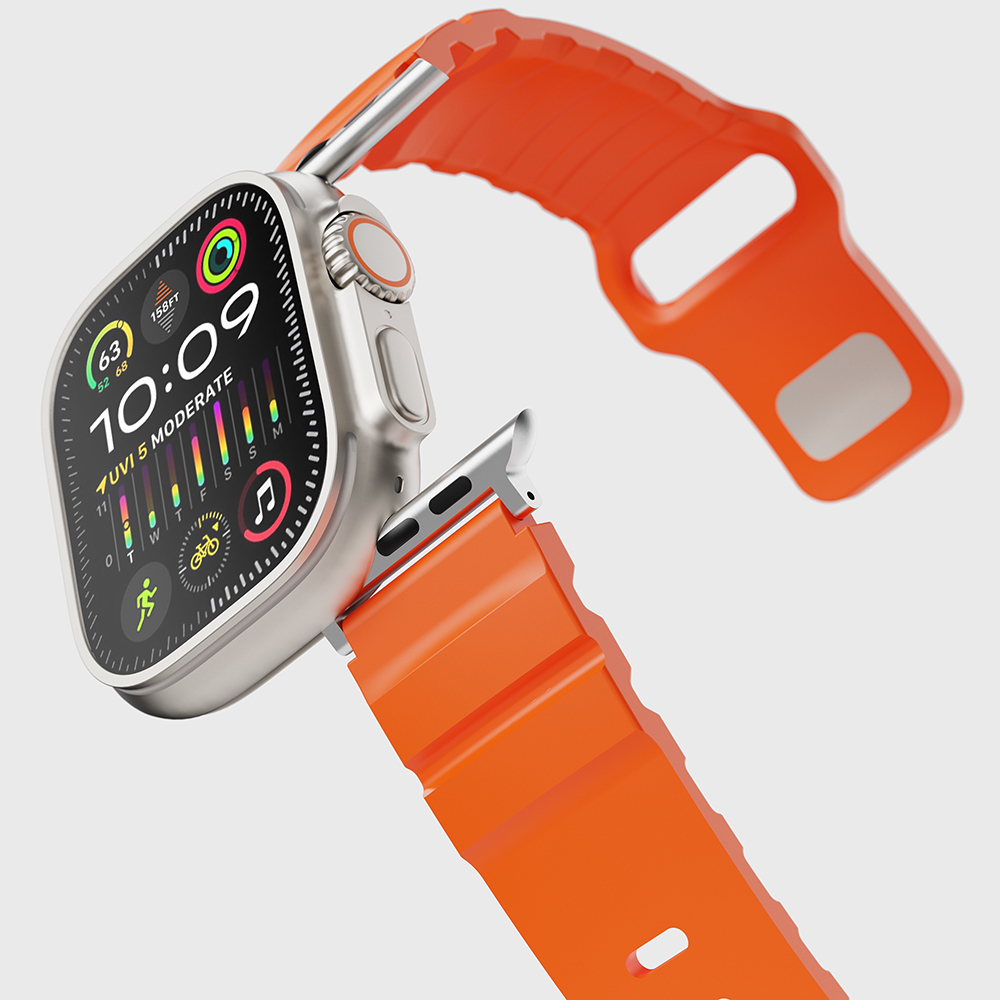 Apple Watch 10 46mm Uyumlu KRD-143 Silikon Kordon - 29