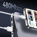 Recci RS46C USB-A to Type-C 2.4A Hızlı Şarj Özellikli Data ve Şarj Kablosu 100W 1.2M - 4