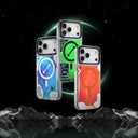 Apple iPhone 17 Pro Max Uyumlu Kılıf M-safe Şarj Özellikli Parlak Kumlu Sıvılı Tasarımlı Galaxy Fantasy Serisi Kapak - 12