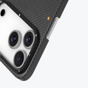Apple iPhone 17 Pro Uyumlu Kılıf M-safe Şarj Özellikli Aramid Fiber Youngkit 1500D Kevlar Extreme Wing Titanyum-Gold Serisi Kapak - 6