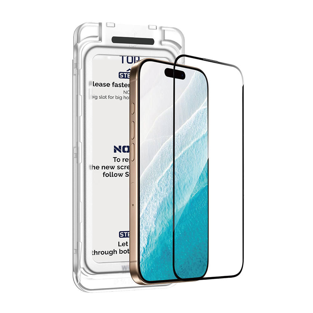 Apple iPhone 17 Pro Uyumlu Wiwu SQ-008 Oleofobik Easy Install Darbeye Karşı Dayanıklı Temperli Cam Ekran Koruyucu + Kolay Uygulama Aparatlı - 2