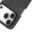 Apple iPhone 17 Pro Max Uyumlu Kılıf M-safe Şarj Özellikli Aramid Fiber Youngkit 1500D Kevlar Extreme Wing Titanyum-Gold Serisi Kapak - 5