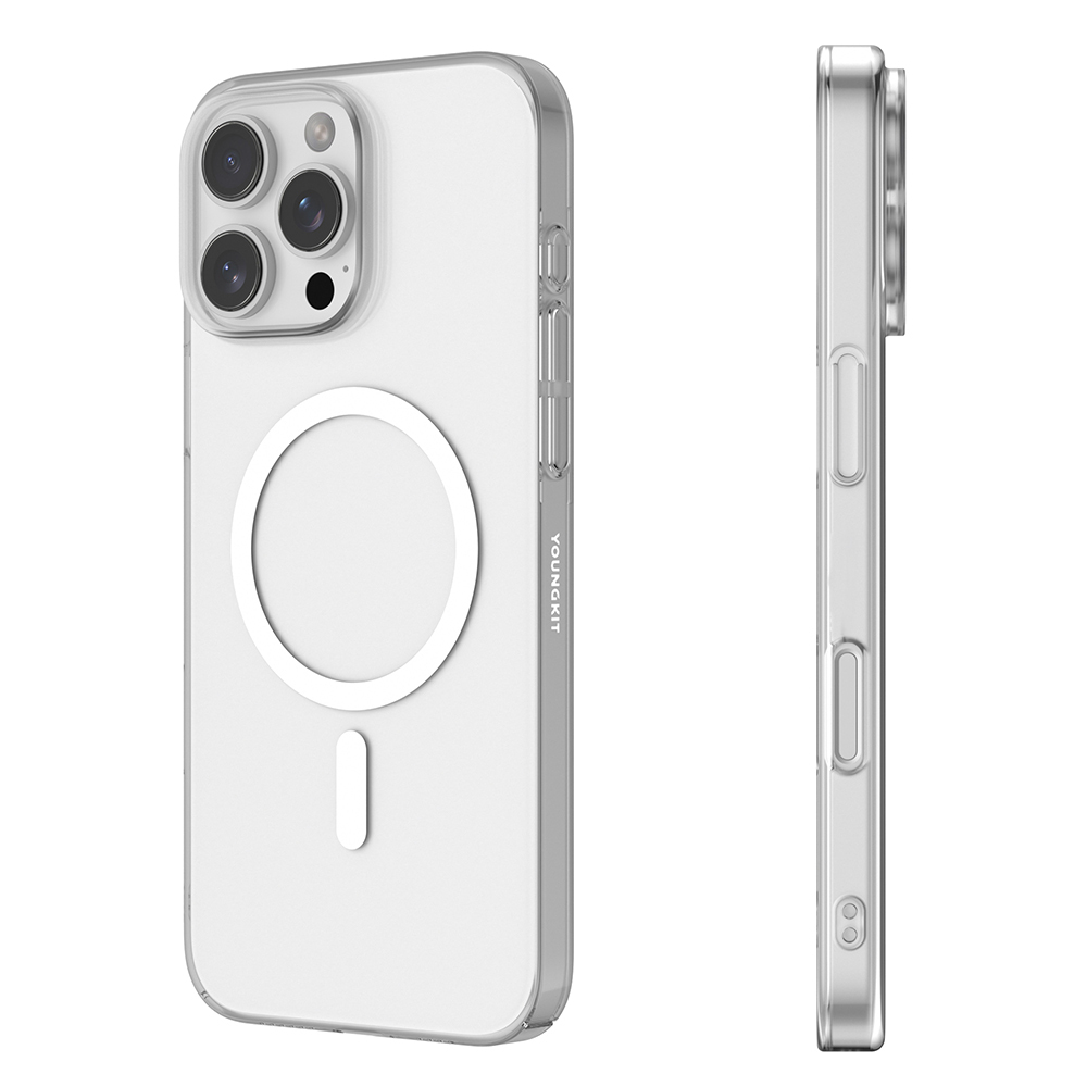 Apple iPhone 16 Pro Uyumlu Kılıf M-safe Şarj Özellikli Youngkit High Definition Serisi Kapak - 1