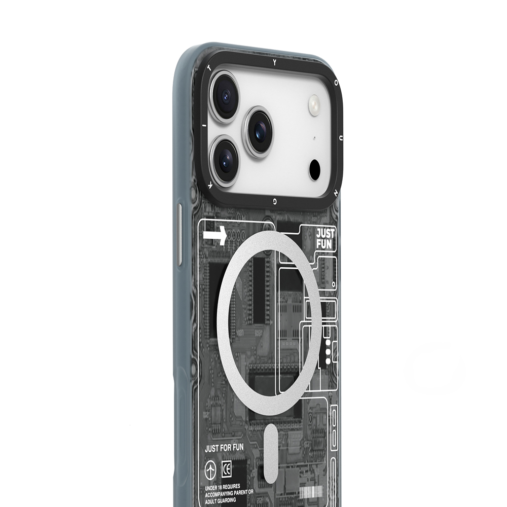 Apple iPhone 17 Pro Uyumlu Kılıf M-safe Şarj Özellikli Kamera Denetim Butonlu Youngkit Technology Serisi Kapak - 4