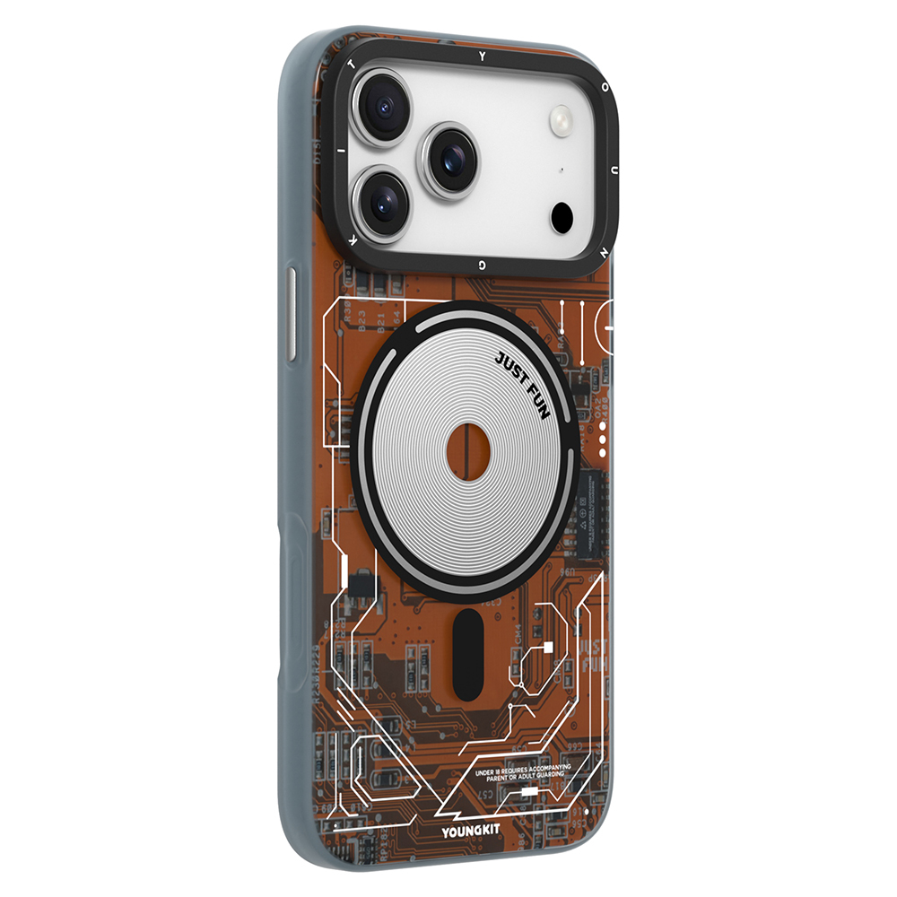 Apple iPhone 17 Pro Max Uyumlu Kılıf M-safe Şarj Özellikli Kamera Denetim Butonlu Youngkit Technology Serisi Kapak - 2