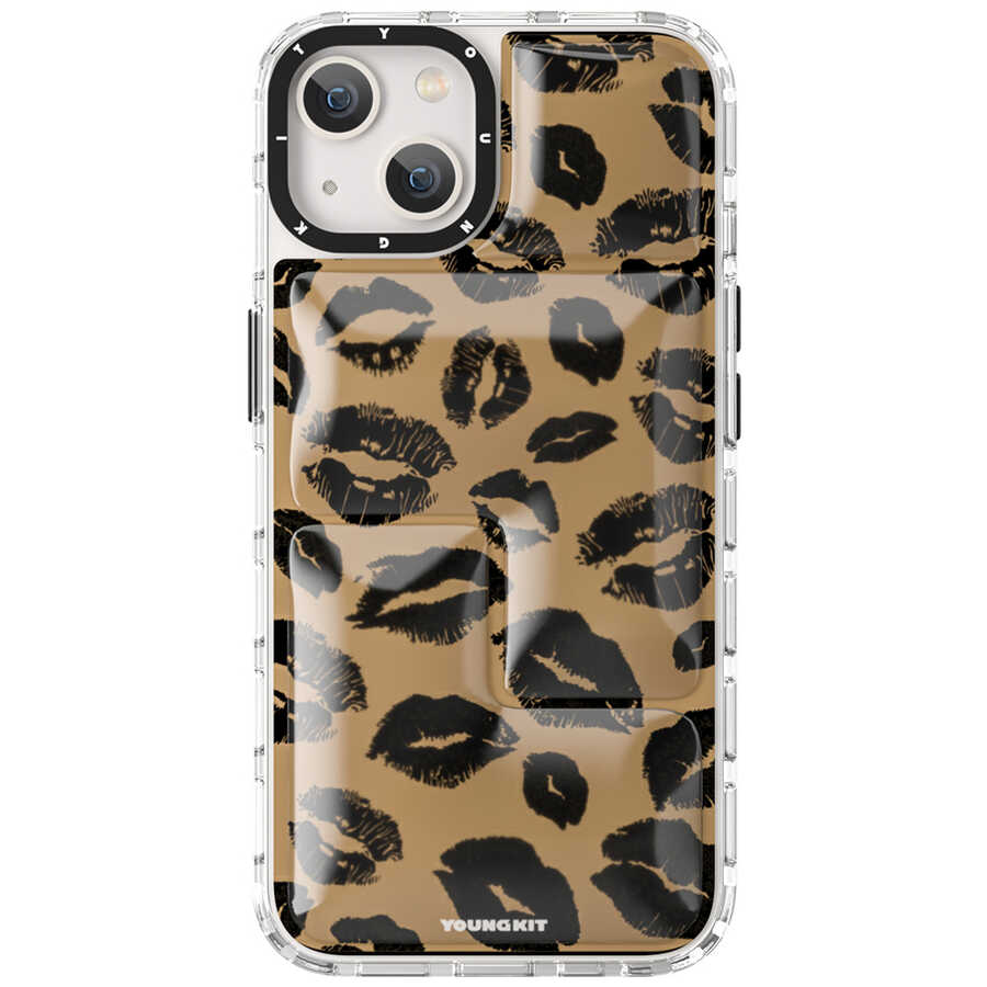 Apple iPhone 13 Uyumlu Kılıf YoungKit Leopard Article Serisi Kapak - 2