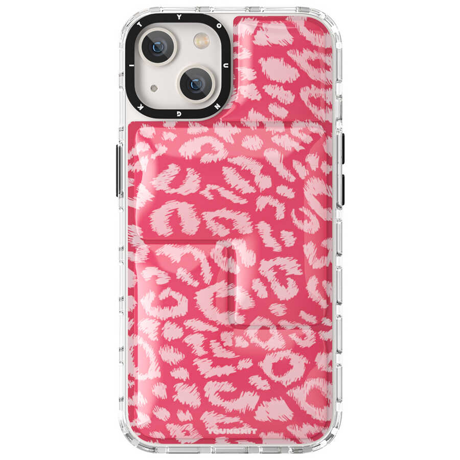 Apple iPhone 13 Uyumlu Kılıf YoungKit Leopard Article Serisi Kapak - 3
