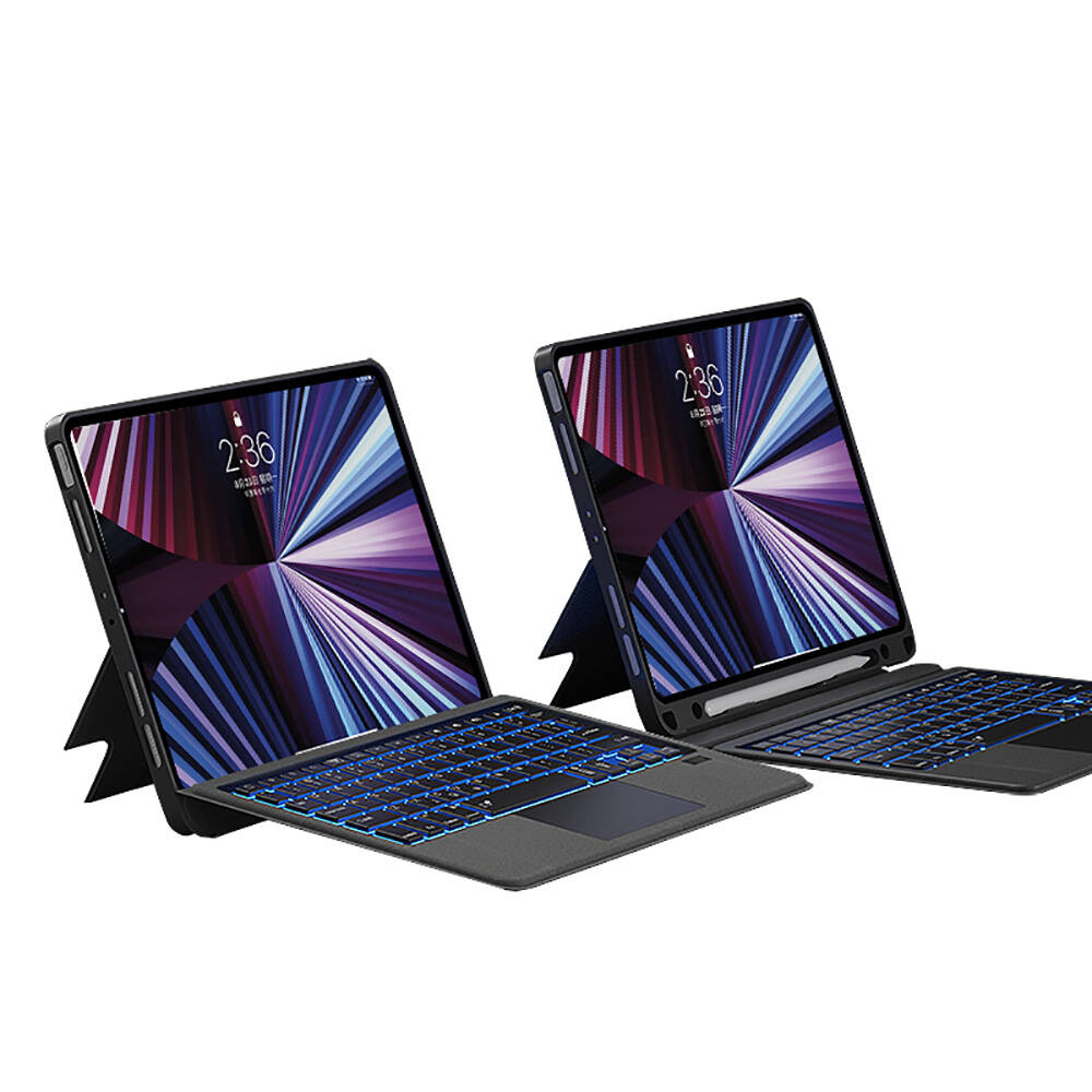Apple iPad Pro 13 2025 M5 Wiwu Mag Touch Klavyeli Standlı Kılıf - 7