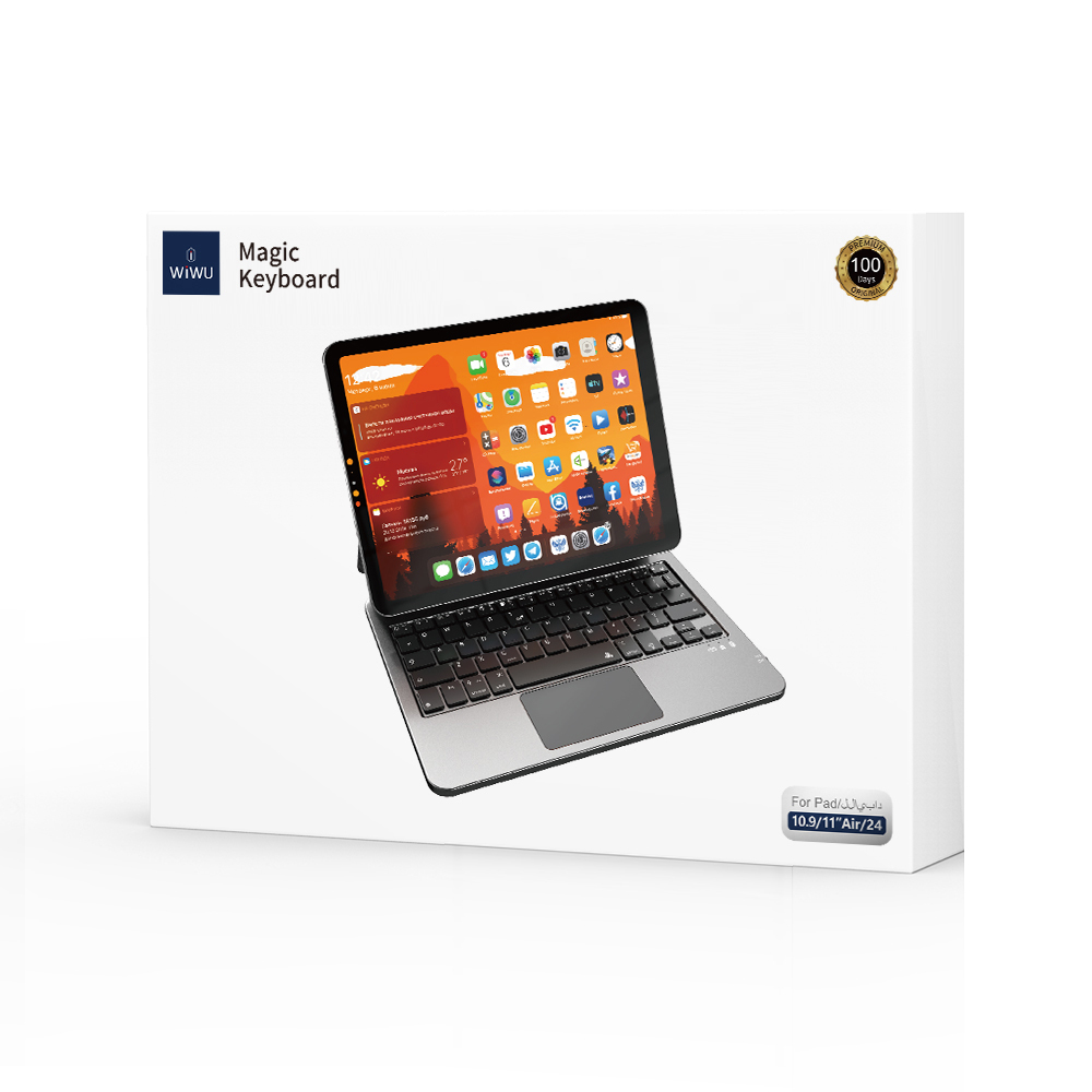 Apple iPad Pro 13 2025 M5 Wiwu MK-003 Gizli Kalem Bölmeli Klavyeli Standlı Kılıf - 7