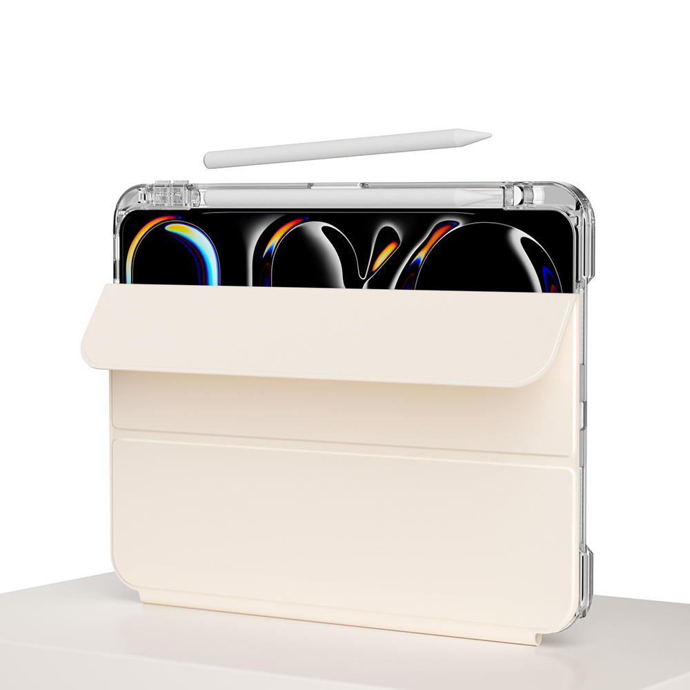 ​​Apple iPad Pro 13 2025 M5 Kılıf Magnetik Ayrılabilen Airbagli Zore Sliding Tablet Kılıfı - 9