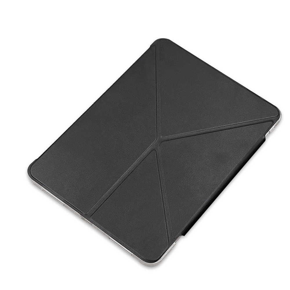 Apple iPad Pro 11 Uyumlu 2025 M5 Raptic Clear Folio Airbagli Şeffaf Kapaklı Katlanabilir Standlı Kılıf - 1