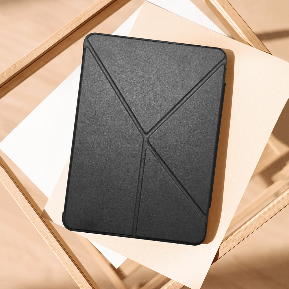 Apple iPad Pro 11 Uyumlu 2025 M5 Raptic Clear Folio Airbagli Şeffaf Kapaklı Katlanabilir Standlı Kılıf - 8