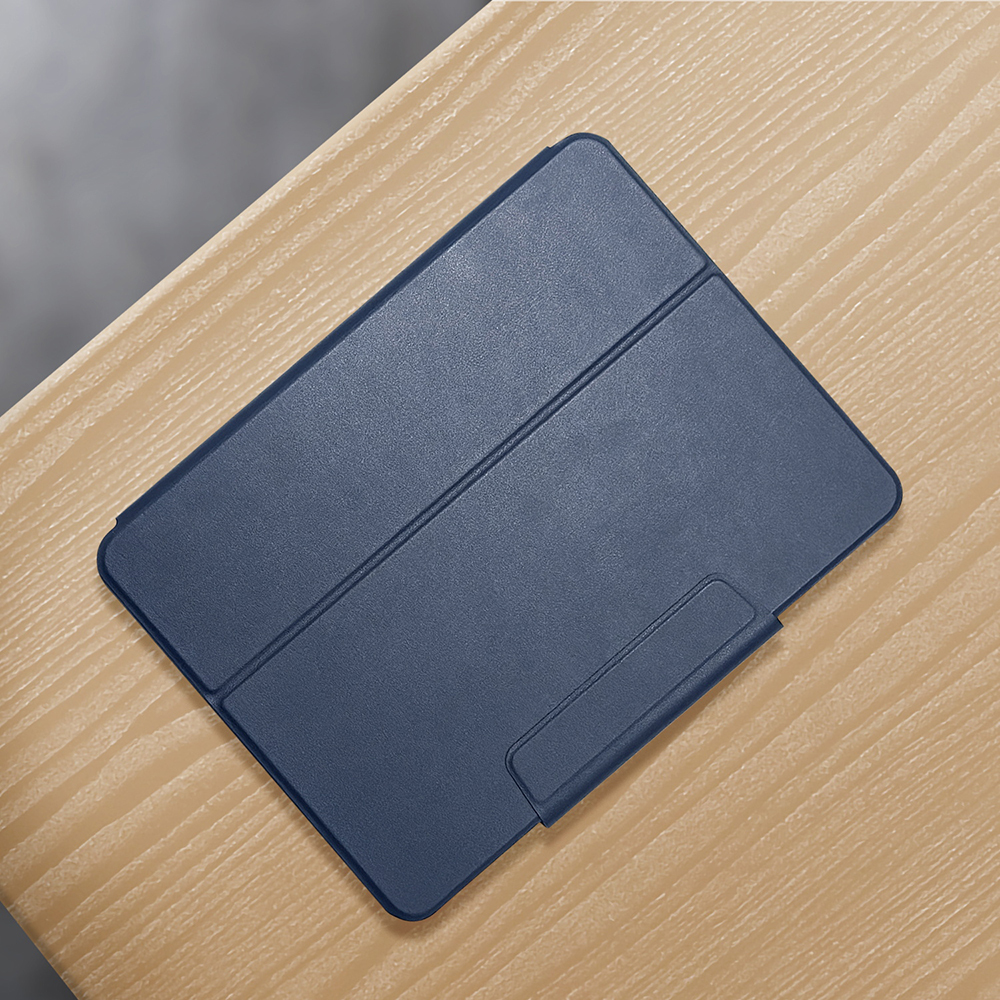 Apple iPad Pro 11 Uyumlu 2025 M5 Raptic Spin Detachable Folio PU Ayrılabilir Kalem Bölmeli Standlı Kılıf - 23