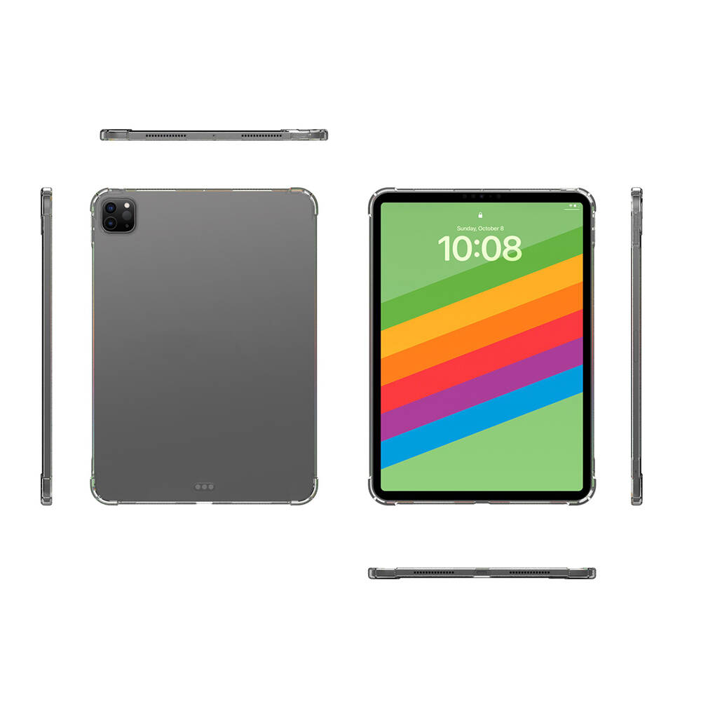 Apple iPad Pro 11 Uyumlu 2025 M5 Kılıf Zore Tablet Nitro Anti Shock Silikon Kapak - 1