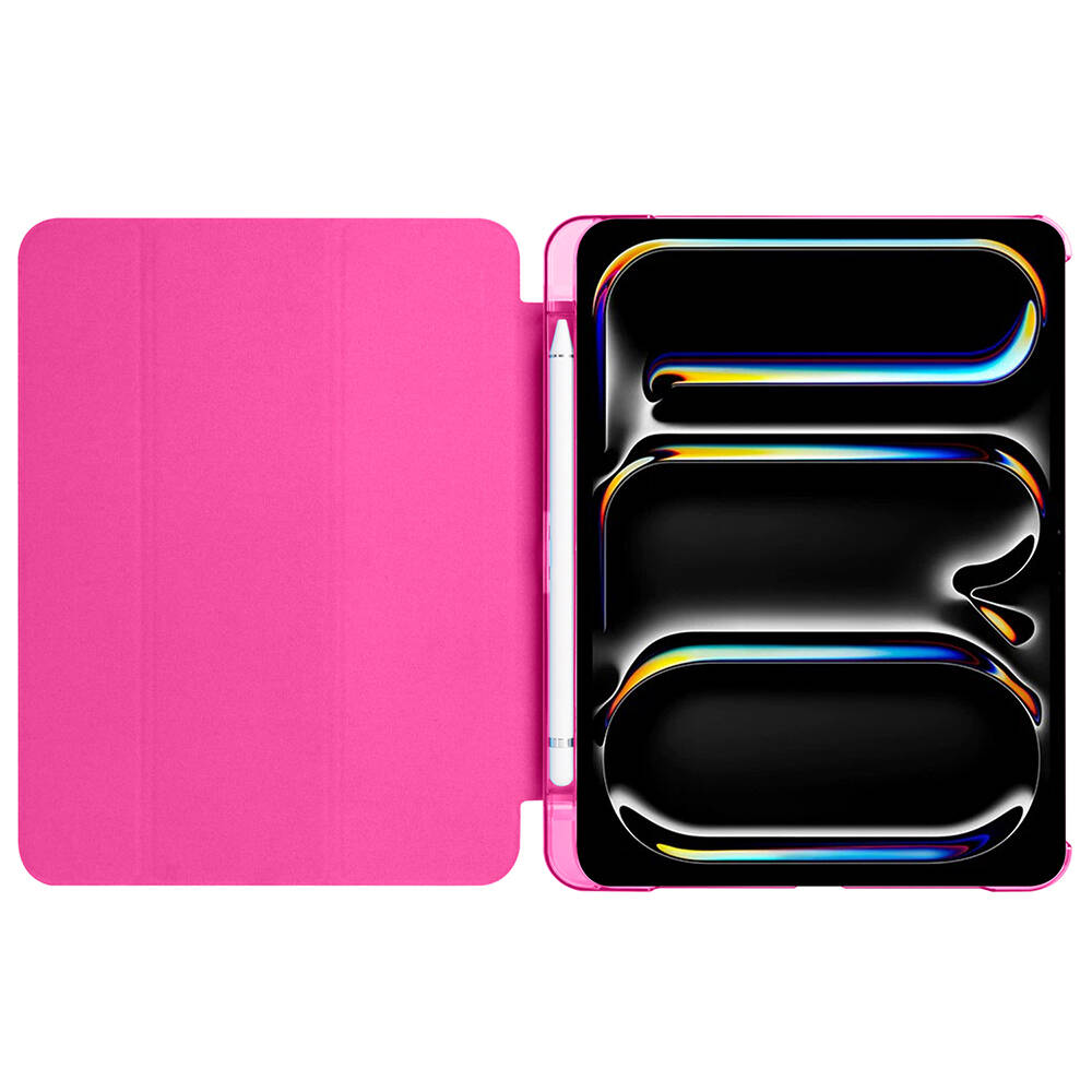 Apple iPad Pro 11 Uyumlu 2025 M5 Zore Smart Cover Kalem Bölmeli Standlı 1-1 Kılıf - 6