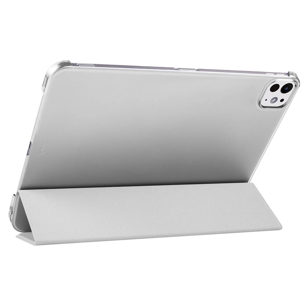 Apple iPad Pro 11 Uyumlu 2025 M5 Zore Smart Cover Kalem Bölmeli Standlı 1-1 Kılıf - 7