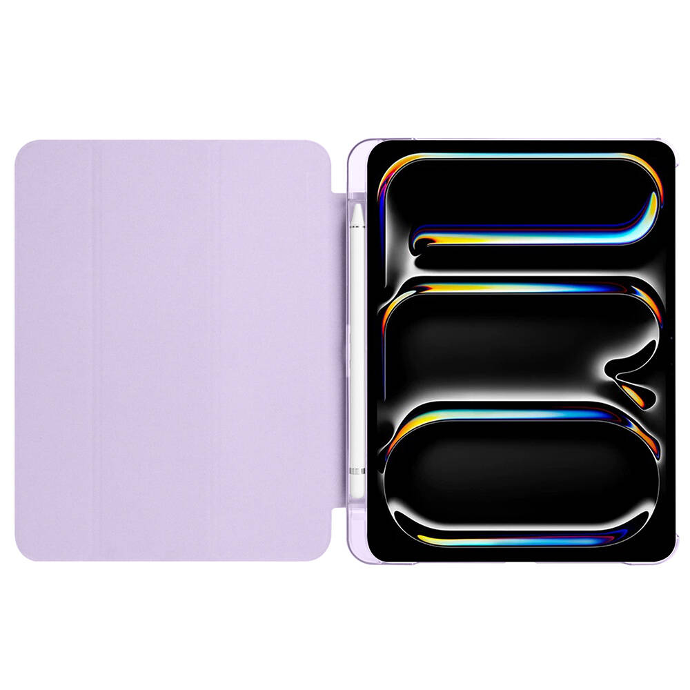 Apple iPad Pro 11 Uyumlu 2025 M5 Zore Smart Cover Kalem Bölmeli Standlı 1-1 Kılıf - 8
