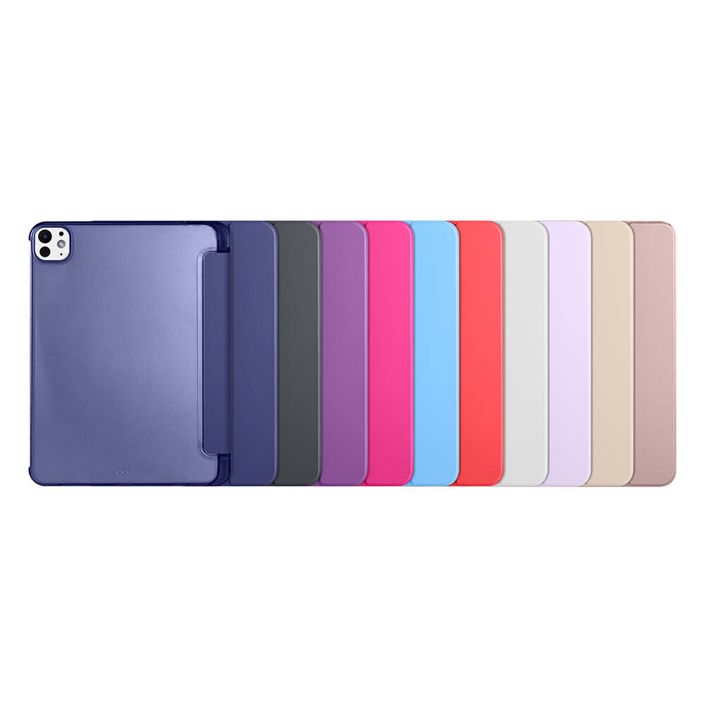 Apple iPad Pro 11 Uyumlu 2025 M5 Zore Smart Cover Kalem Bölmeli Standlı 1-1 Kılıf - 9