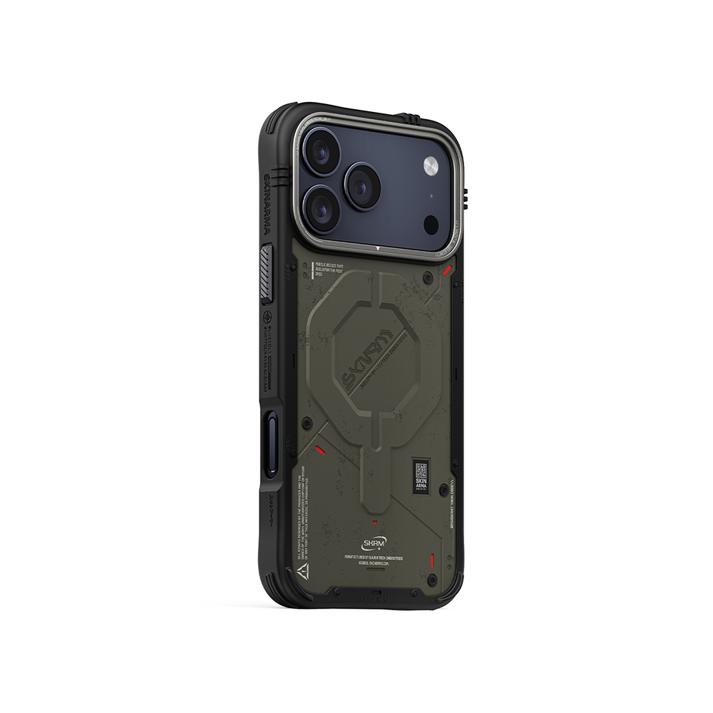Apple iPhone 17 Pro Uyumlu Kılıf M-Safe Şarj Özellikli Airbag Tasarımlı Skinarma Vigor Kapak - 1