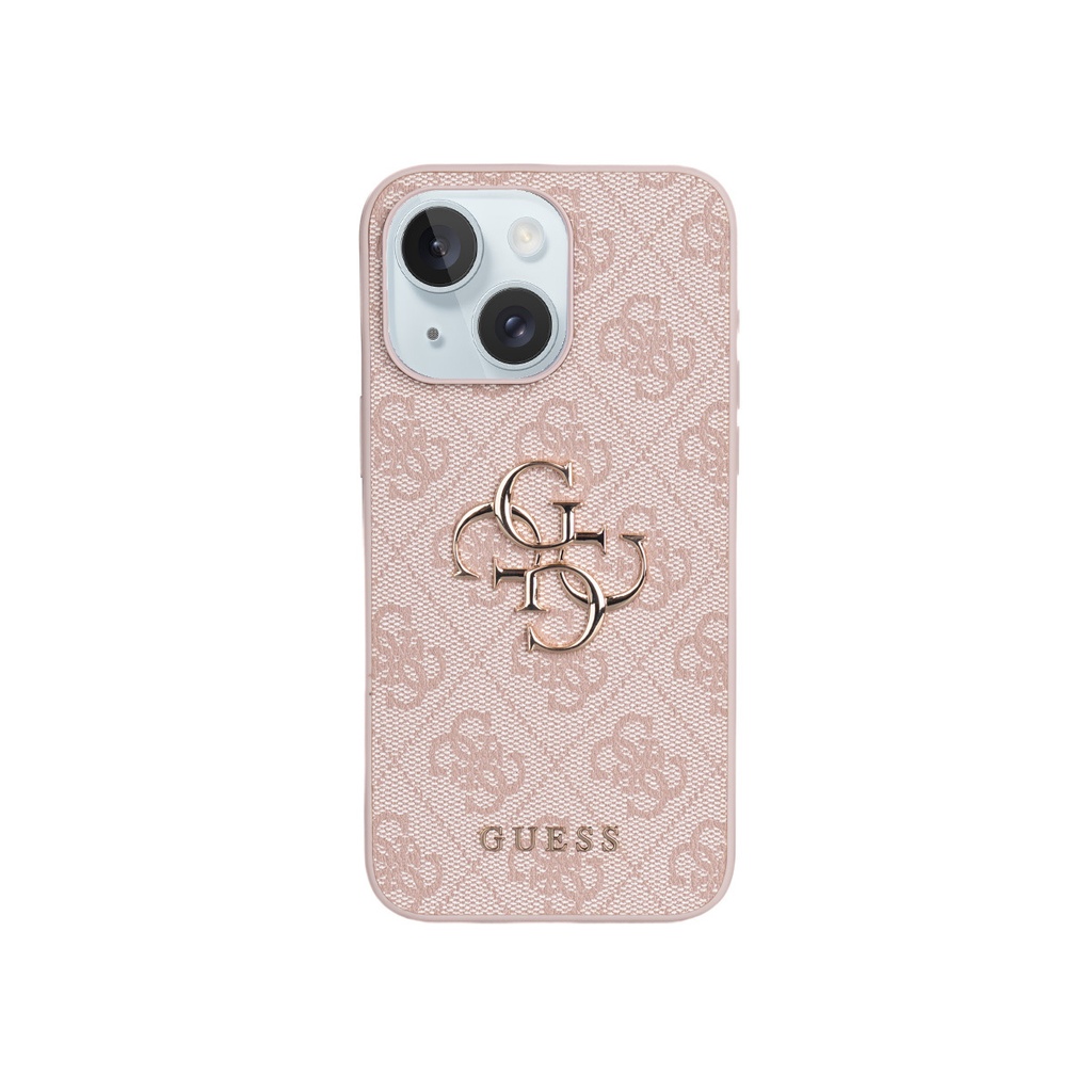 Apple iPhone 15 Plus Uyumlu Kılıf Guess Orjinal Lisanslı PU Deri 4G Büyük Metal Logolu Çapraz Vücut Askılı Kapak - 10