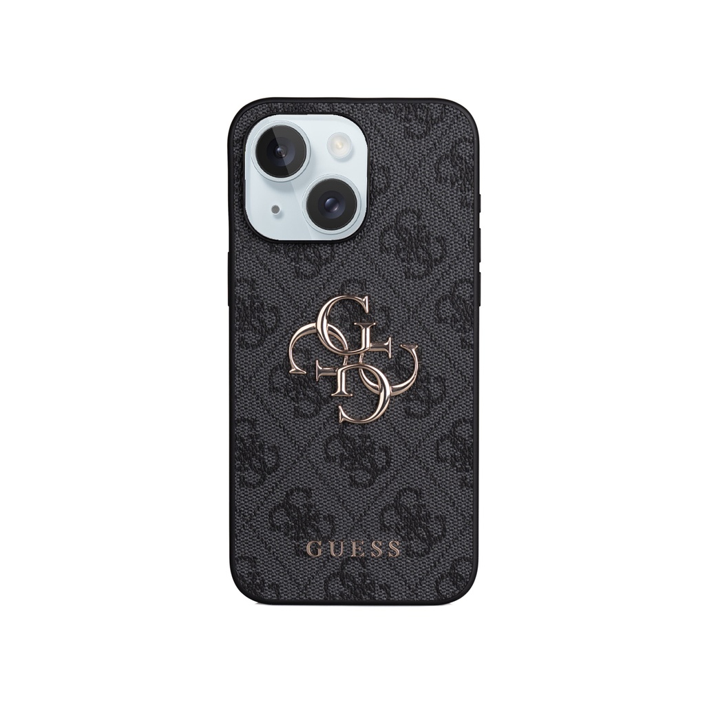 Apple iPhone 15 Plus Uyumlu Kılıf Guess Orjinal Lisanslı PU Deri 4G Büyük Metal Logolu Çapraz Vücut Askılı Kapak - 19