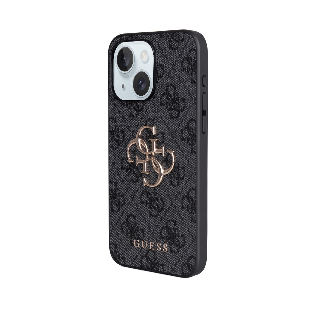 Apple iPhone 15 Plus Uyumlu Kılıf Guess Orjinal Lisanslı PU Deri 4G Büyük Metal Logolu Çapraz Vücut Askılı Kapak - 20