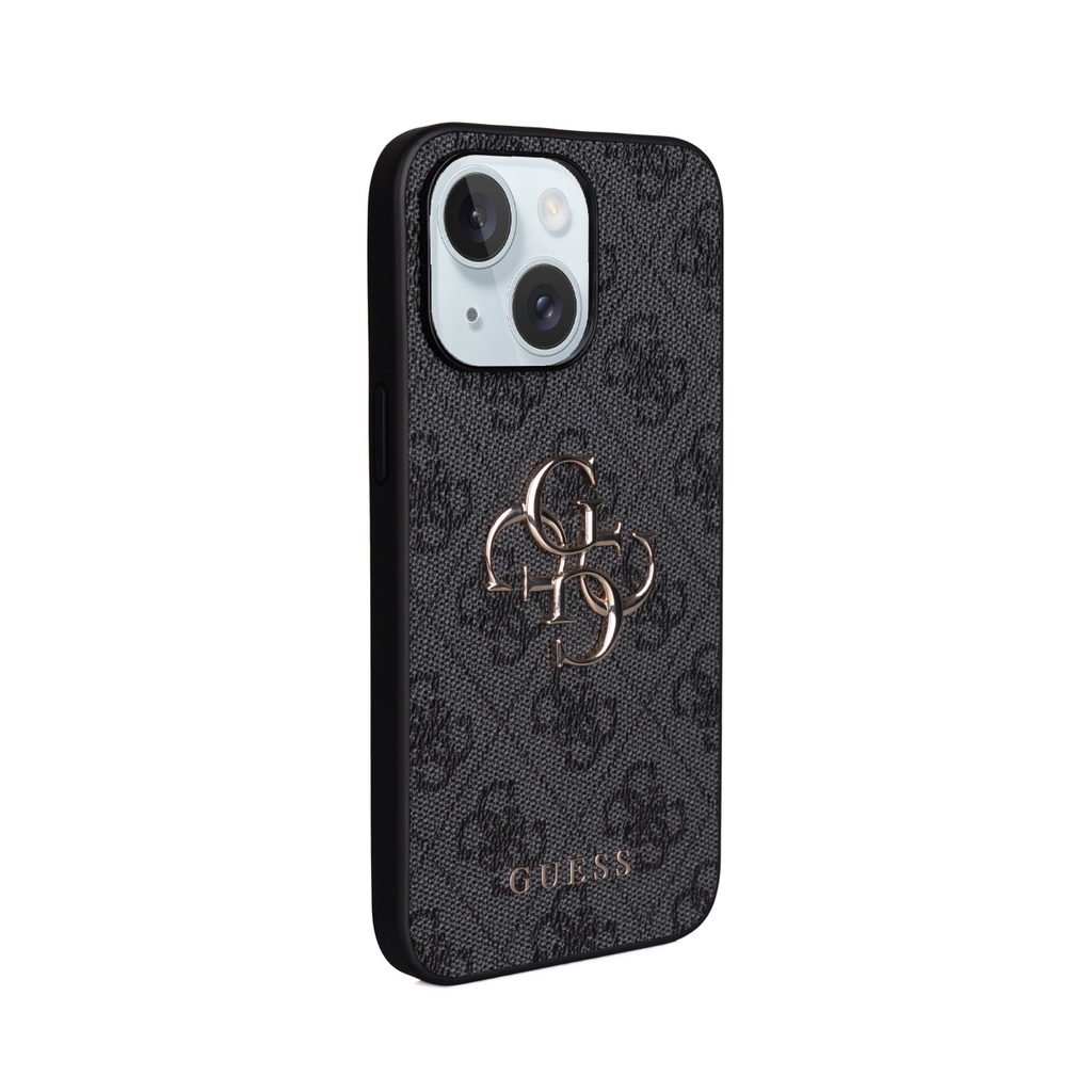 Apple iPhone 15 Plus Uyumlu Kılıf Guess Orjinal Lisanslı PU Deri 4G Büyük Metal Logolu Çapraz Vücut Askılı Kapak - 21