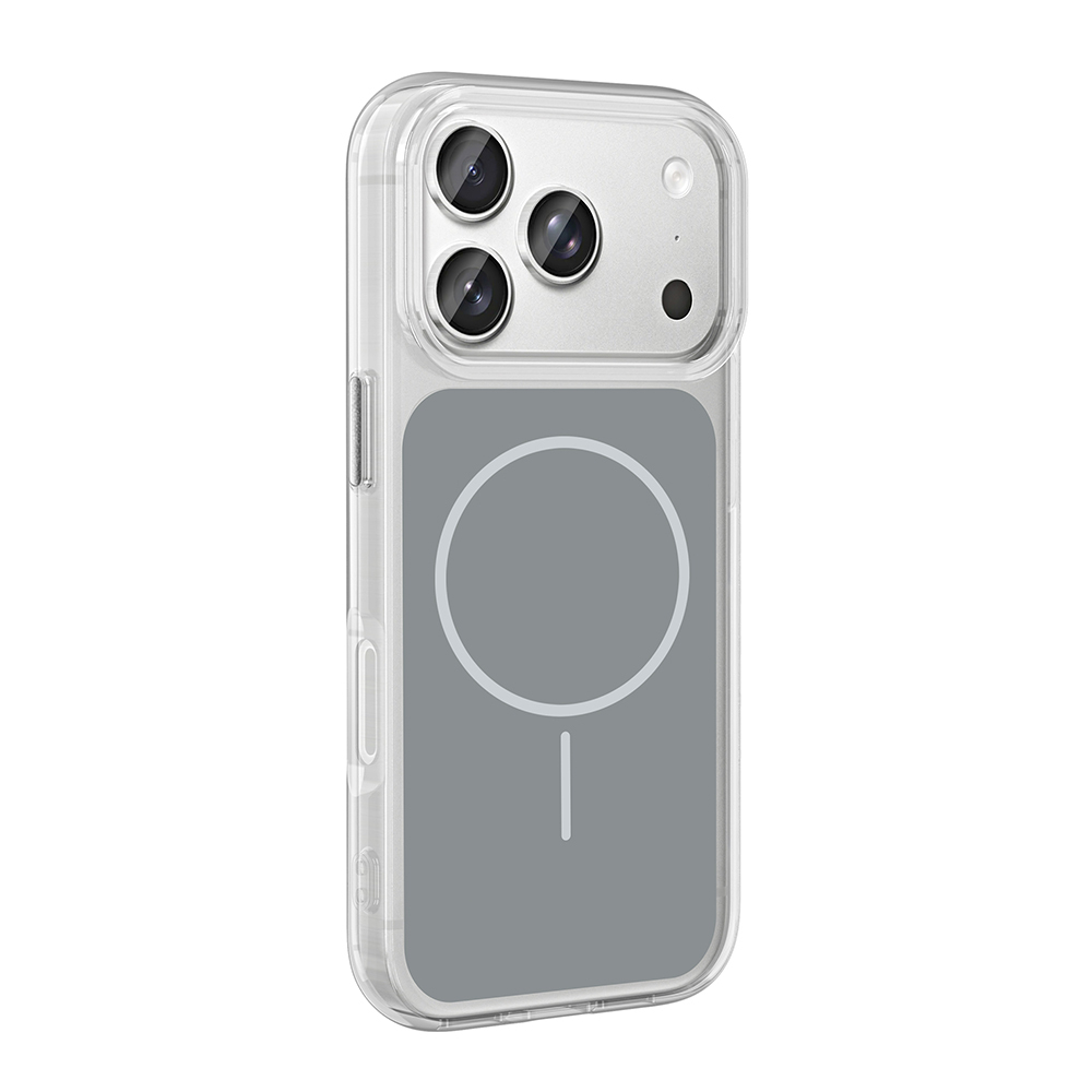 Apple iPhone 17 Pro Uyumlu Kılıf M-Safe Şarj Özellikli Metal Buton Tasarımlı Zore İkonik Sert Silikon Kapak - 2