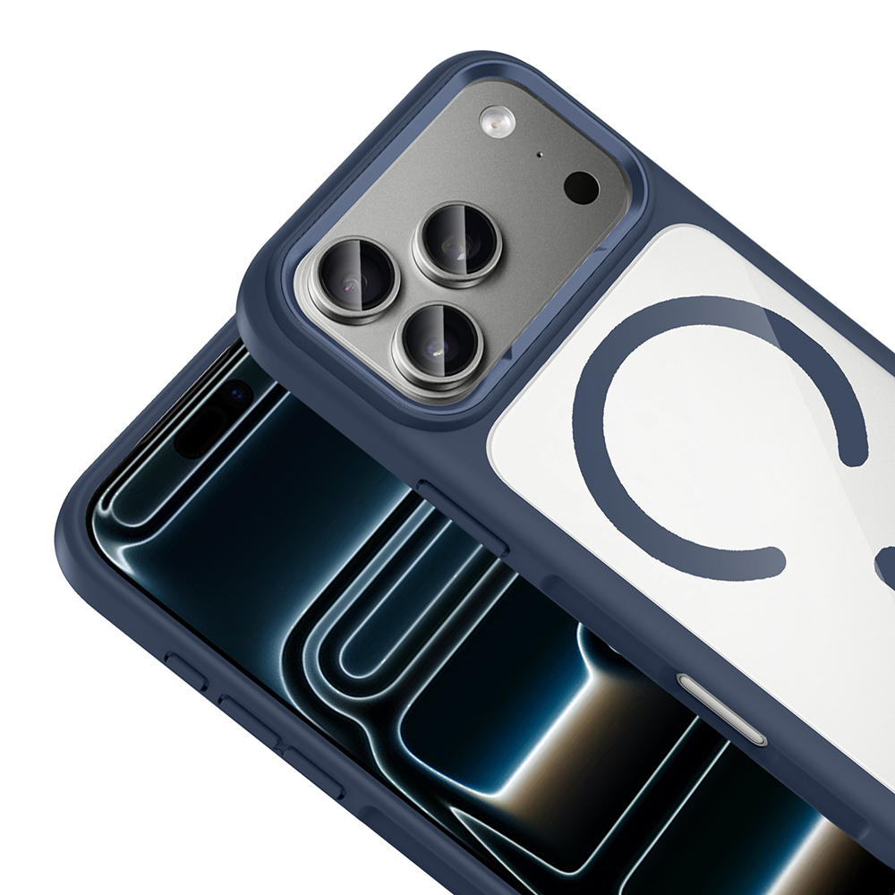 Apple iPhone 17 Pro Max Uyumlu Kılıf M-Safe Şarj Özellikli Metal Kamera Çerçeveli Zore Tiko Kapak - 6