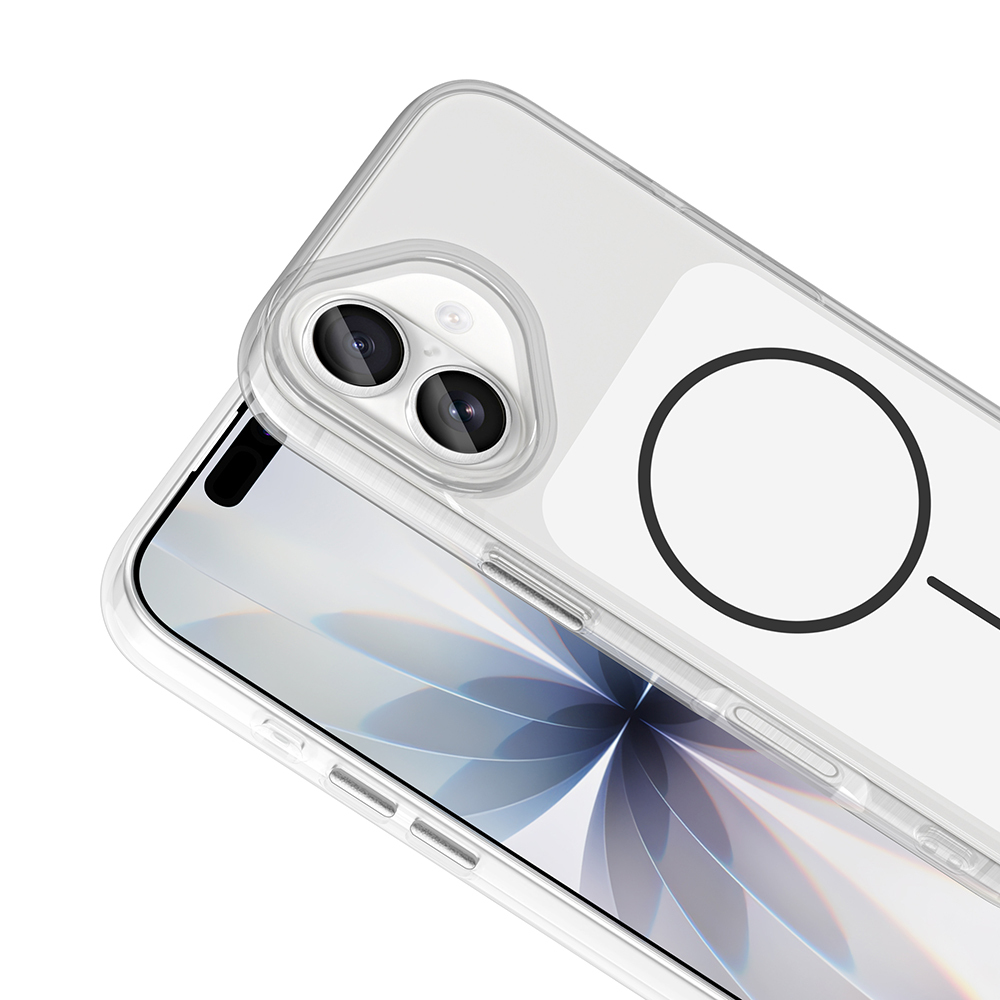 Apple iPhone 17 Uyumlu Kılıf M-Safe Şarj Özellikli Metal Buton Tasarımlı Zore İkonik Sert Silikon Kapak - 8