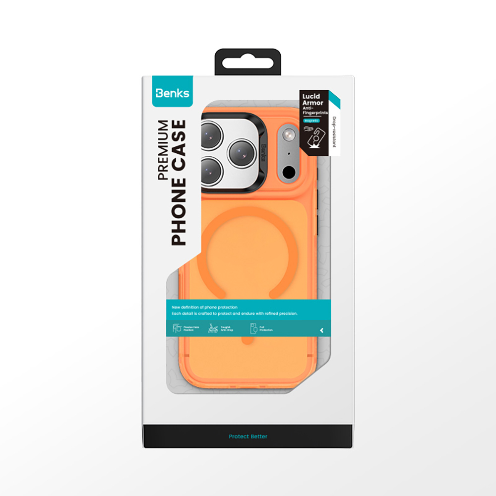 Apple iPhone 17 Pro Max Uyumlu Kılıf M-Safe Şarj Özellikli Benks C-Magnet Lucid Armor Kapak - 15