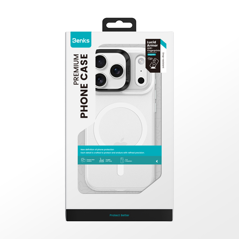 Apple iPhone 17 Pro Max Uyumlu Kılıf M-Safe Şarj Özellikli Benks C-Magnet Lucid Armor Kapak - 17