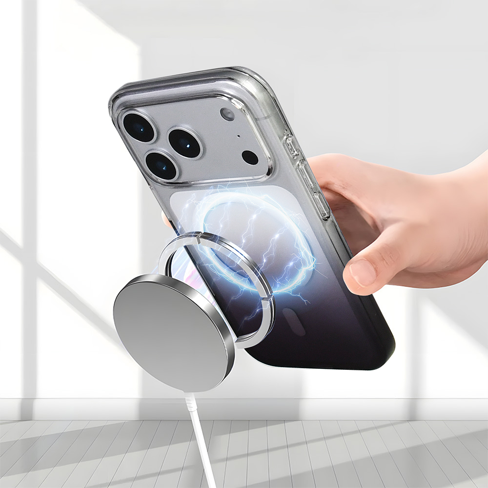 Apple iPhone 17 Pro Uyumlu Kılıf M-Safe Şarj Özellikli Zore Septik Silikon Kapak - 7