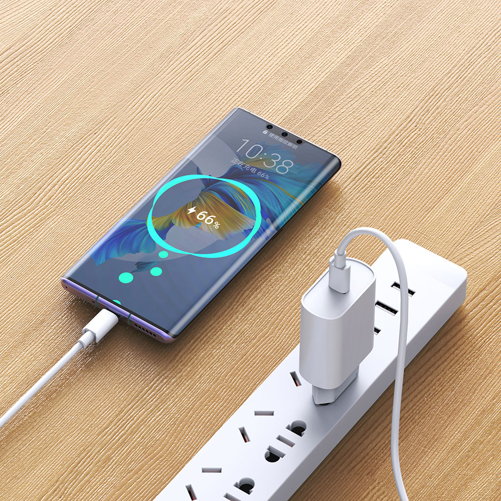 Wiwu Wi-U001 Quick 20W Tek Bağlantılı Şarj Başlığı Type-C to Type-C PD 20W Kablolu Şarj Seti - 4