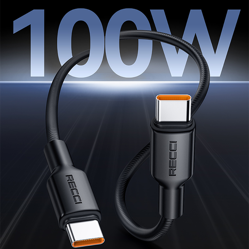 Recci RS56CC Type-C to Type-C PD Hızlı Şarj Özellikli Data ve Şarj Kablosu 100W 1.2M - 8