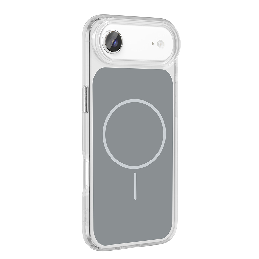 Apple iPhone 17 Air Uyumlu Kılıf M-Safe Şarj Özellikli Metal Buton Tasarımlı Zore İkonik Sert Silikon Kapak - 2