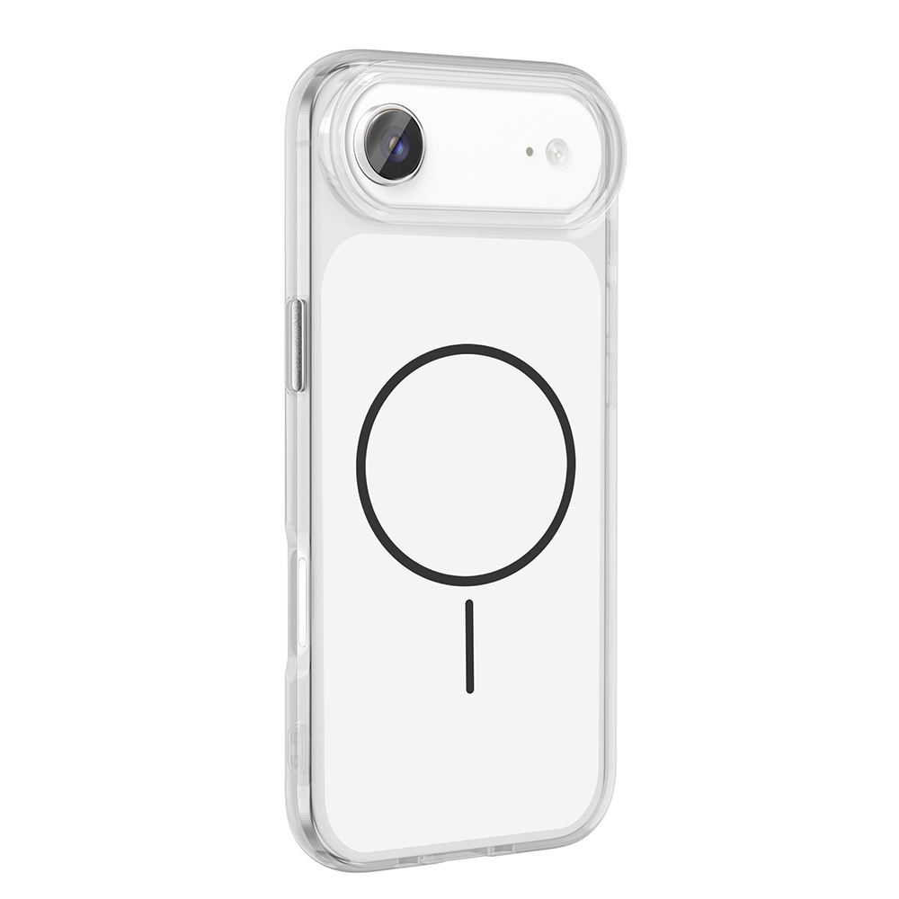Apple iPhone 17 Air Uyumlu Kılıf M-Safe Şarj Özellikli Metal Buton Tasarımlı Zore İkonik Sert Silikon Kapak - 3