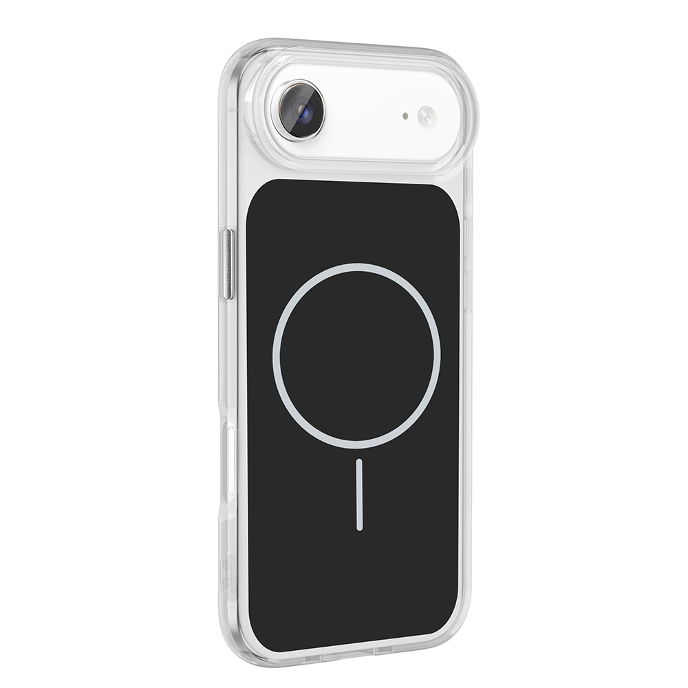 Apple iPhone 17 Air Uyumlu Kılıf M-Safe Şarj Özellikli Metal Buton Tasarımlı Zore İkonik Sert Silikon Kapak - 5