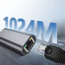 Qgeem QG04 Type-C to RJ45 Ethernet Dönüştürücü Kablo 1024Mbps 22cm - 2
