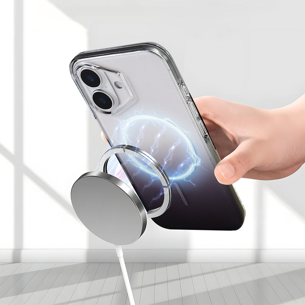 Apple iPhone 16 Uyumlu Kılıf M-Safe Şarj Özellikli Zore Septik Silikon Kapak - 16
