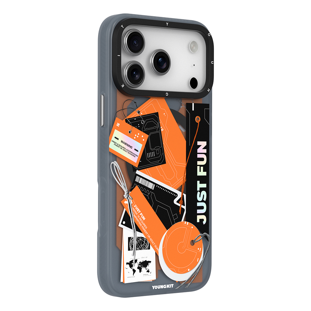 Apple iPhone 17 Pro Uyumlu Kılıf M-Safe Şarj Özellikli Youngkit Different Dimension Serisi Kapak - 1