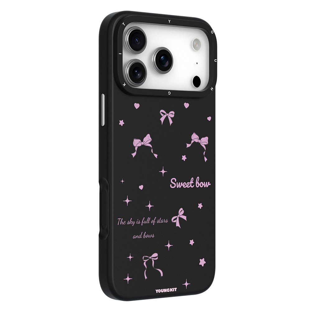 Apple iPhone 17 Pro Max Uyumlu Kılıf M-Safe Şarj Özellikli Airbagli Çift Katmanlı Youngkit Sweathart Serisi Kapak - 1