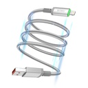 Wiwu Wi-C081 Maglink Serisi Işıklı Magnetik USB-A to Lightning Işıklı Hızlı Şarj Özellikli Data ve Şarj Kablosu 1M - 1