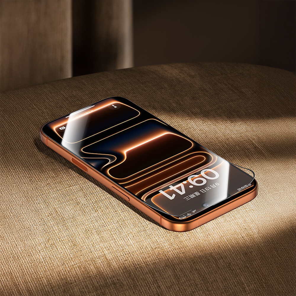 Apple iPhone 17 Pro Max Uyumlu Benks Glass Warrior 2.0 EZFita Safir Cam Ekran Koruyucu + Kolay Uygulama Aparatı - 6