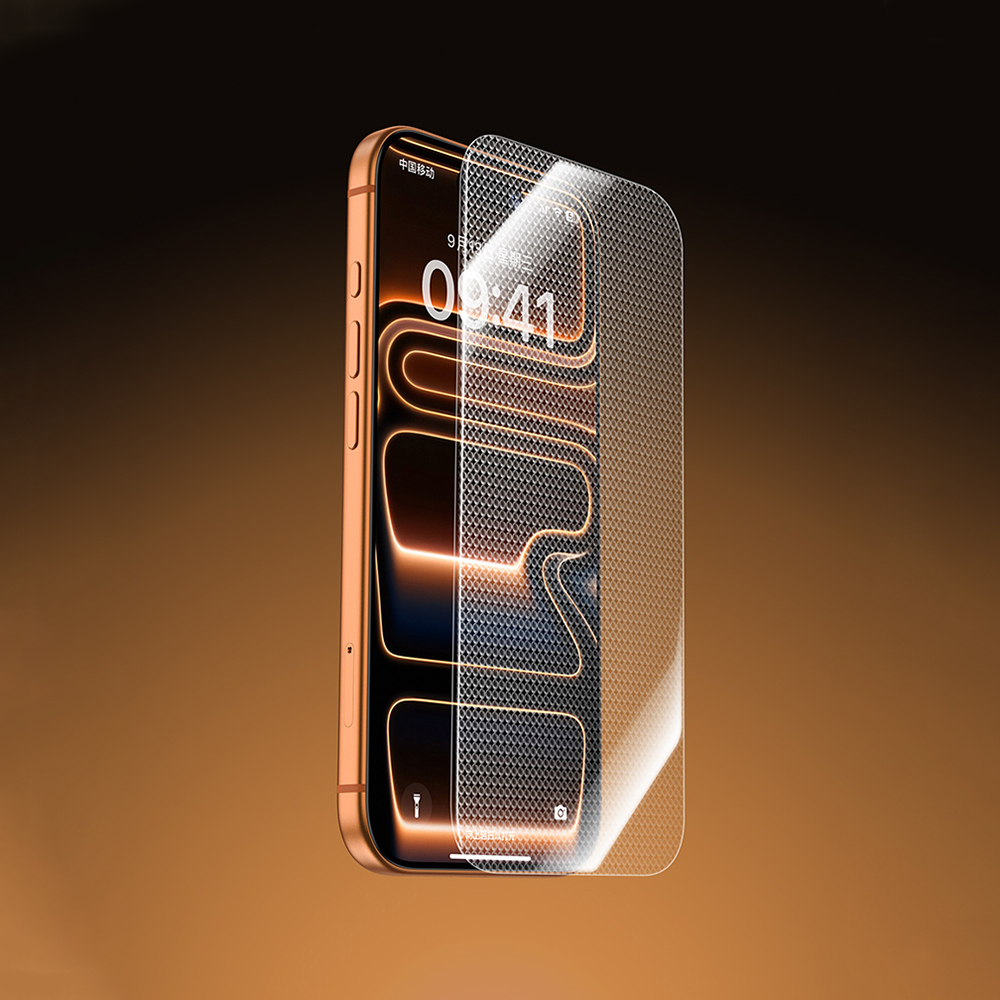 Apple iPhone 17 Pro Max Uyumlu Benks Glass Warrior 2.0 EZFita Safir Cam Ekran Koruyucu + Kolay Uygulama Aparatı - 12