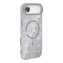Apple iPhone 17 Air Uyumlu Kılıf M-safe Şarj Özellikli Parlayan Simli Zore Okso Kapak - 4
