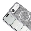 Apple iPhone 17 Air Uyumlu Kılıf Pırlanta Tasarımlı M-safe Şarj Özellikli Zore Mozaik Silikon Kapak - 5